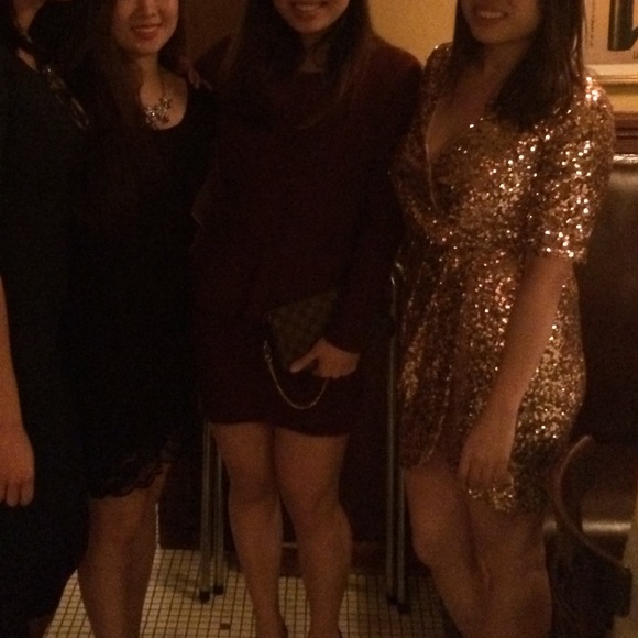 Sandra Burgundy Dress 2 US8 - Picture 6 of 6